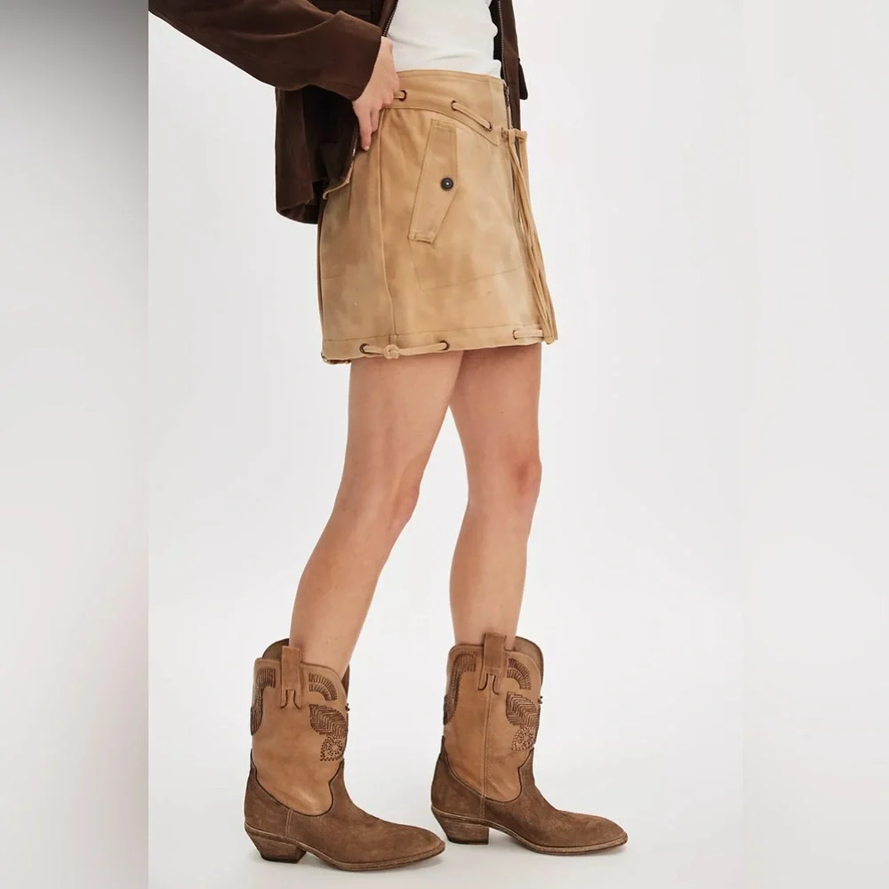 Free People Marco Delli Boho Butterfly Western Boots - Picture 2 of 16